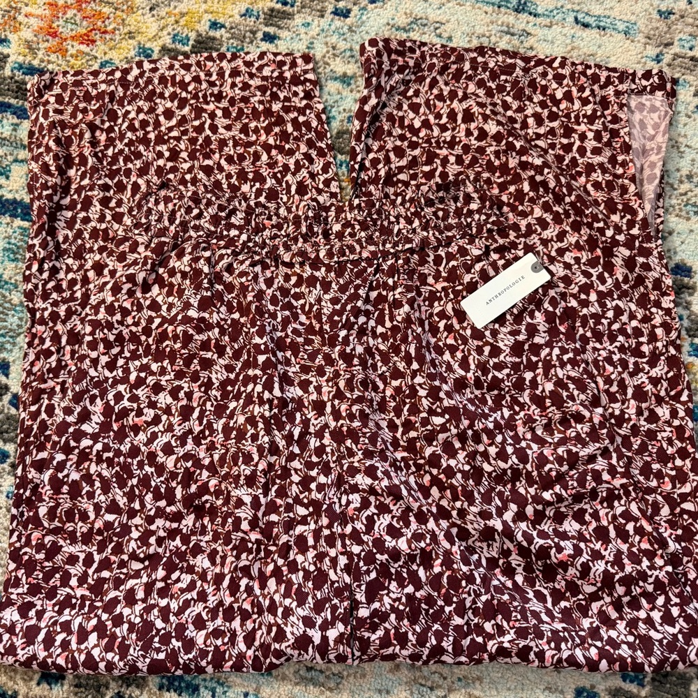 Anthropologie Wide-Leg Printed Pants - Picture 2 of 9